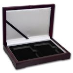 Wooden Slab Storage Box - Two Slab (Dark Mahogany)